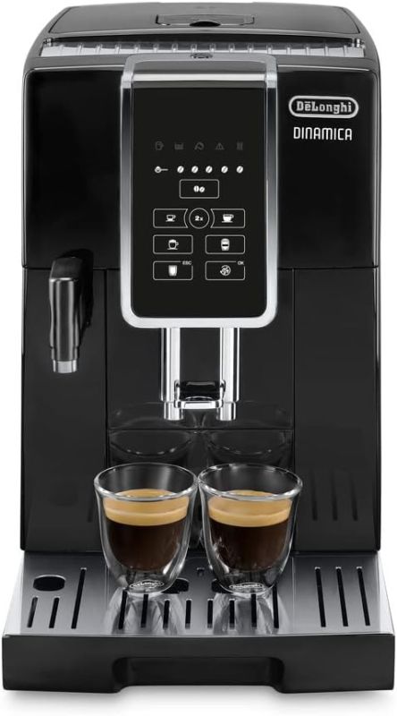 De'Longhi Dinamica Ecam 350.50.B Fully Automatic Coffee Machine with Lattecrema Milk System