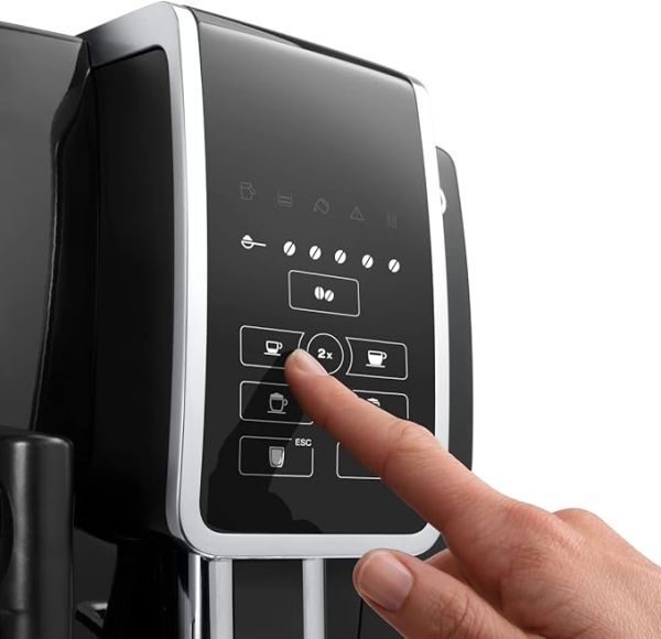 De'Longhi Dinamica Ecam 350.50.B Fully Automatic Coffee Machine with Lattecrema Milk System