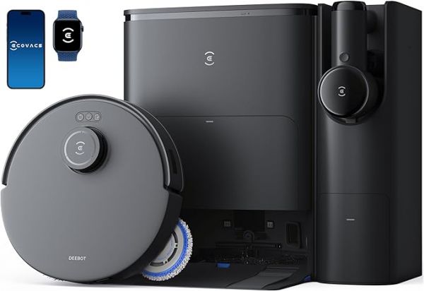 ECOVACS DEEBOT T30S Combo Robot Vacuum and Mop, All-in-One Cleaning Hub