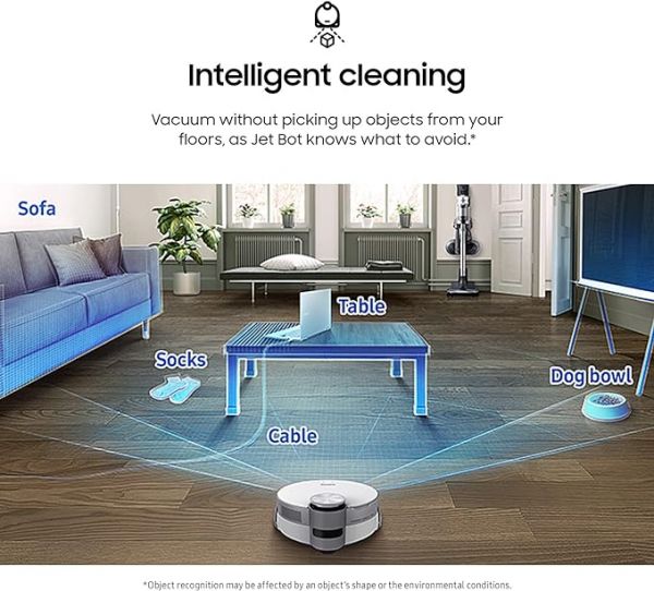 SAMSUNG Jet Bot AI+ Robot Vacuum Cleaner w/Object Recognition